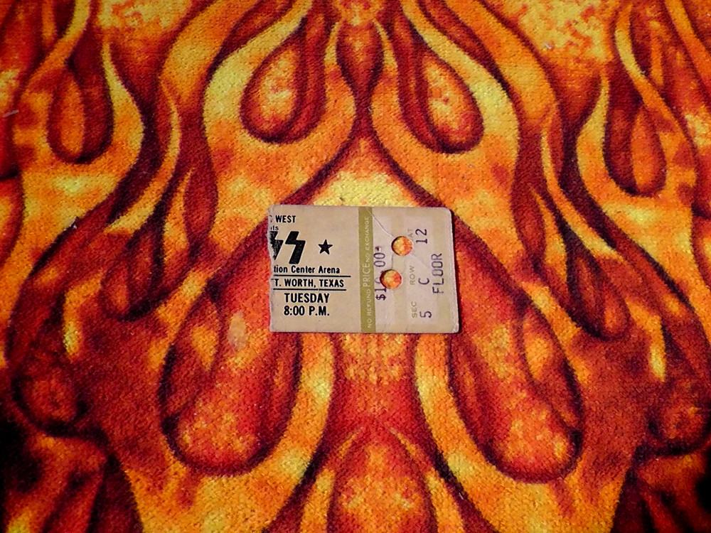 KISS Concert Ticket Ft Worth Texas 1979 Front Floor Ace Gene Paul Peter