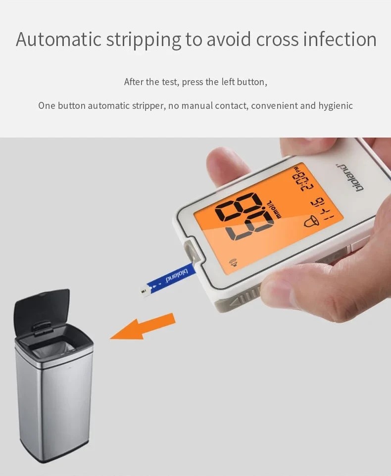 Digital Health Instrument Kit with 100 Test Strips & 100 Lancets 5s Fast Read US