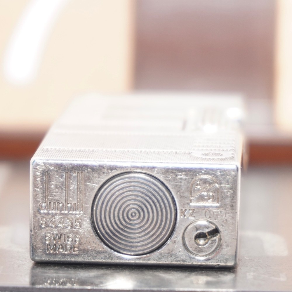 Dunhill Mini Lighter Silver _ Signature _Ultrasonically Cleaned_Working