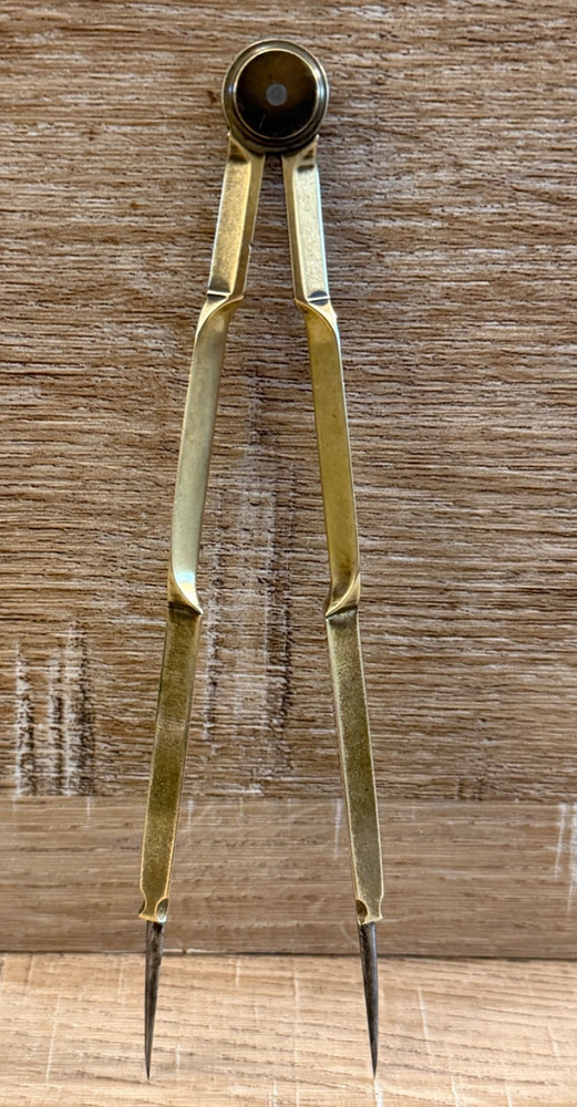 VINTAGE BRASS STANLEY DRAFTING NAVIGATION TOOL