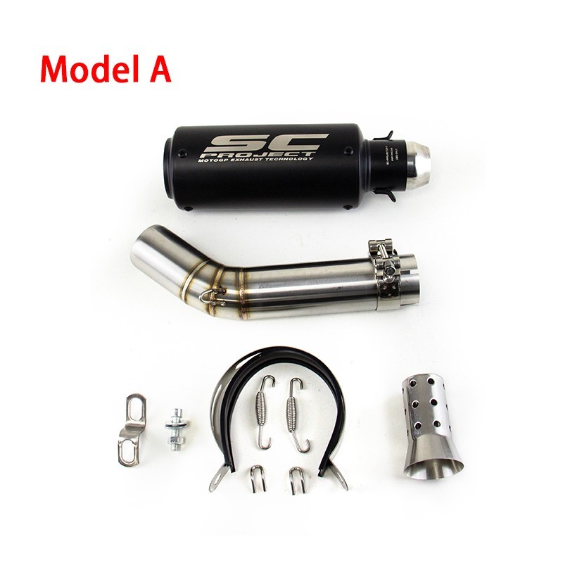 Slip for Suzuki GSXR 750 600 2006-2025 Exhaust Tips Black Muffler Mid Link Pipe