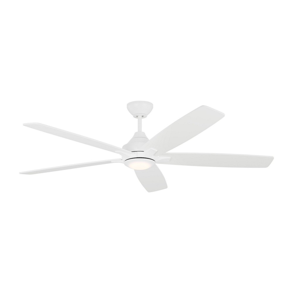 Generation Lighting Lowden 60" Damp Location - White 1-Light