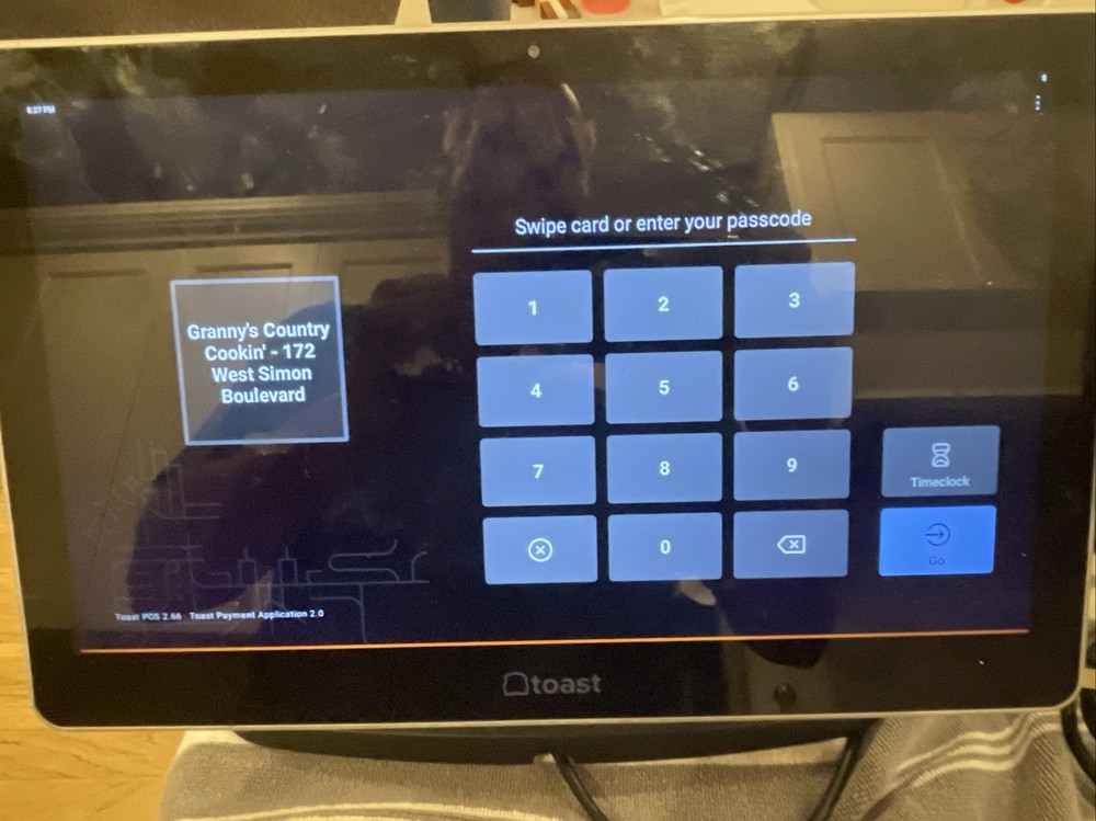 Toast Flex POS Tablet with Tap CC reader, Toast Printer TT200 TP200 Excellent!!!