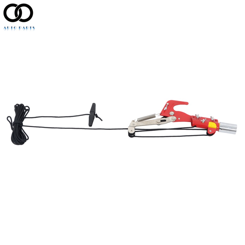 Manual Pole Saw 30 ft Extendable Tree Pruner, Sharp Steel Blade and Scissors