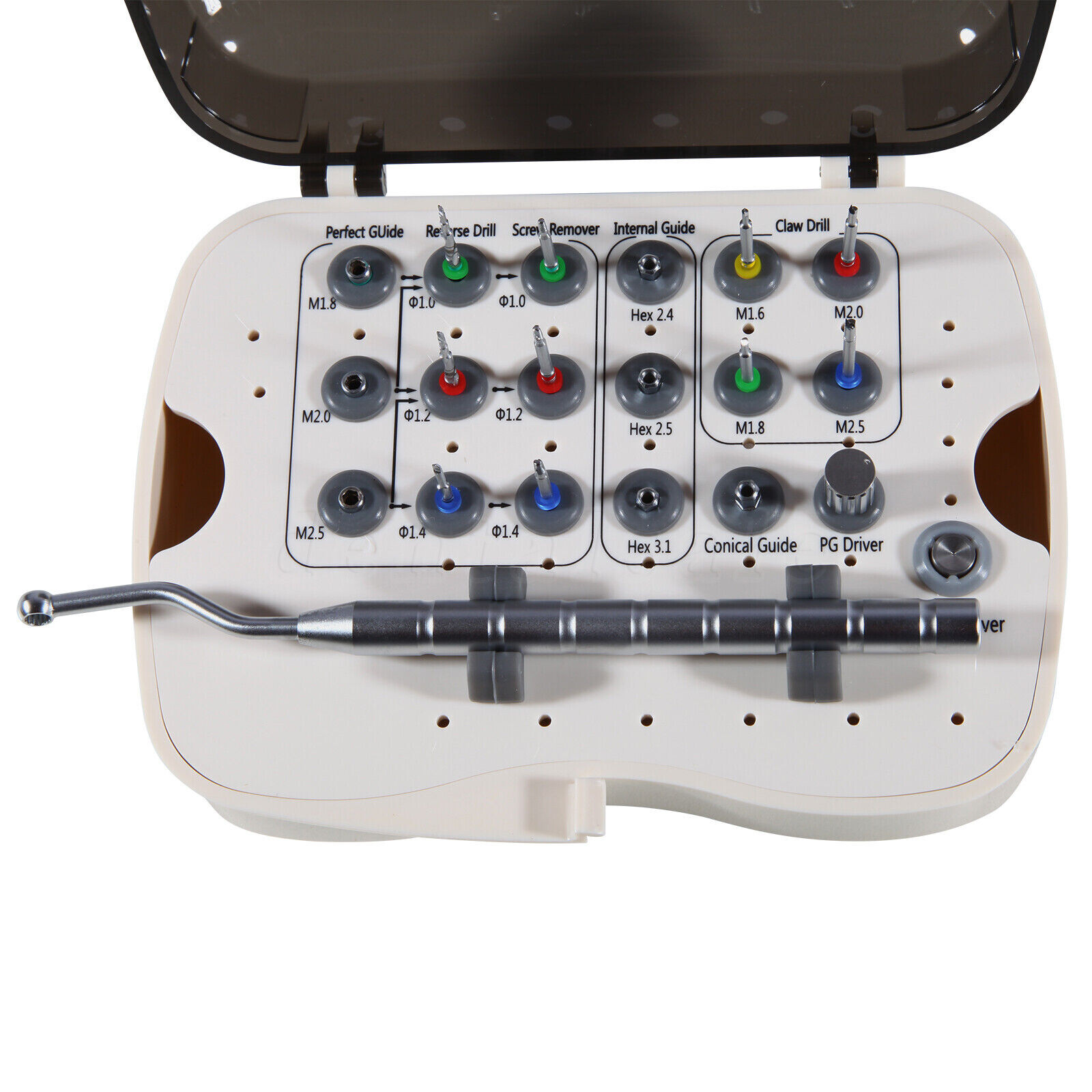 Dental Implant Fixture & Broken Screw Removal Kit Remove Surgical Tool Remover