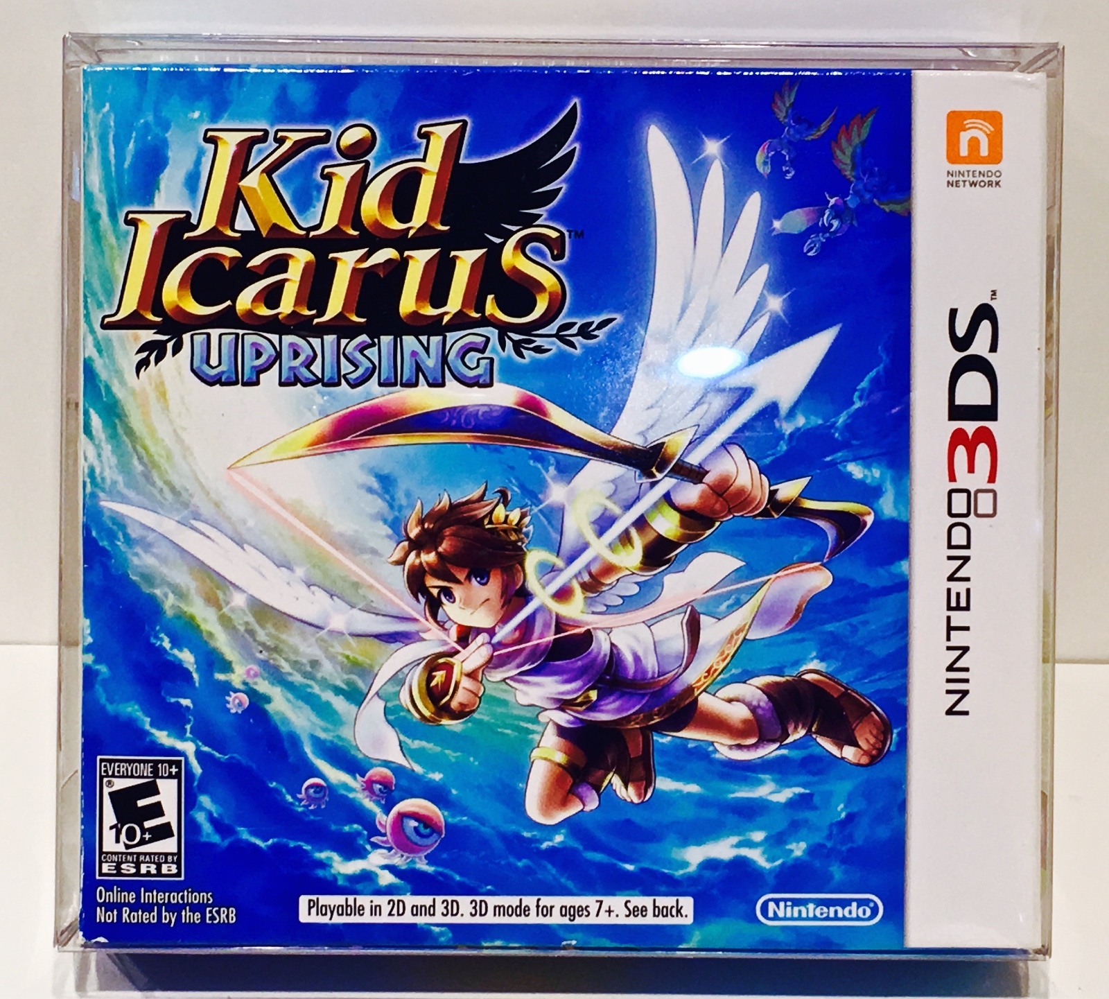 1 Box Protector for KID ICARUS UPRISING Nintendo 3DS NTSC Clear Plastic Case