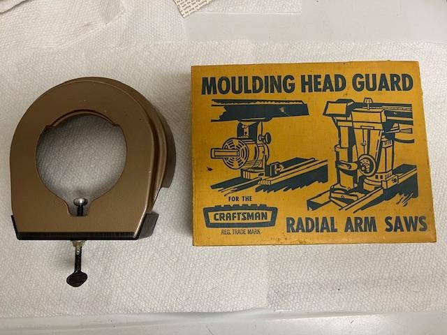 Vintage Craftsman “ Crown Top “ 29525 Moulding Head Guard for Radial Saw 9-29525