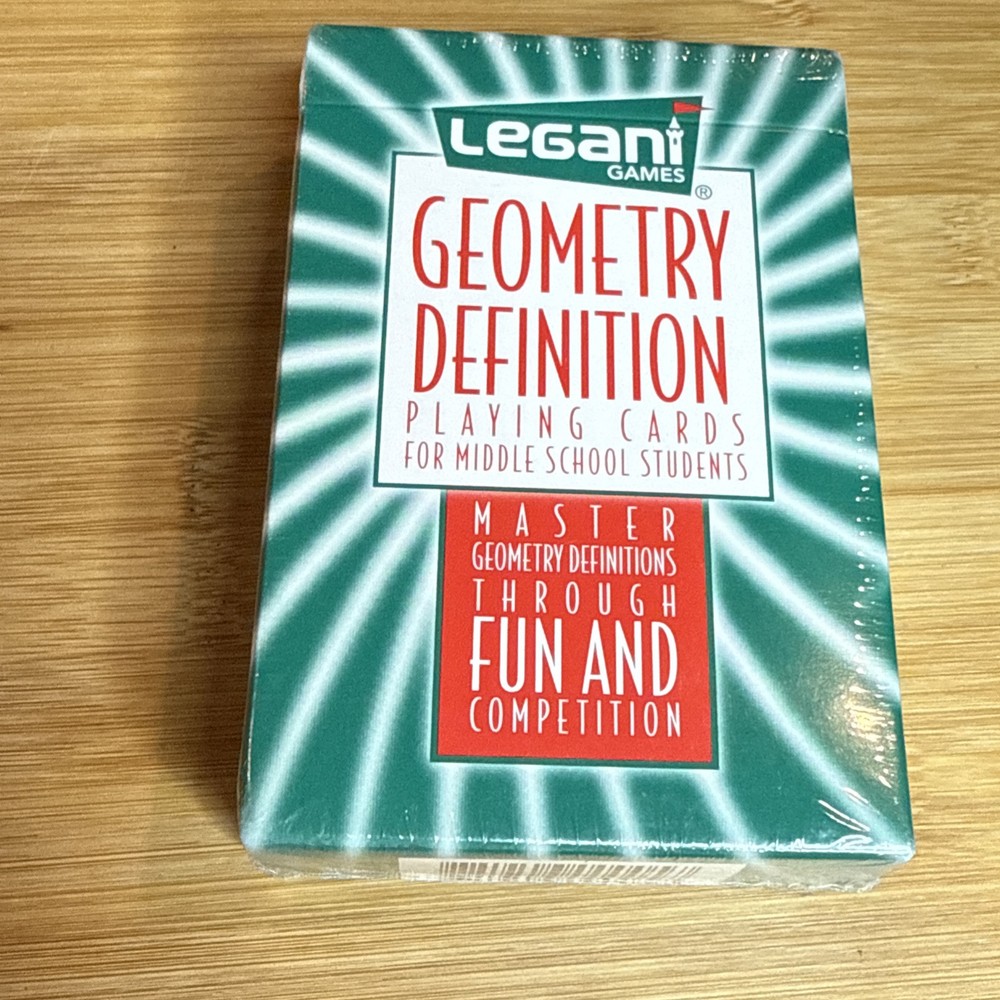 Legani Geometry Definition Playing Cards Master Definitions Middle School NEW