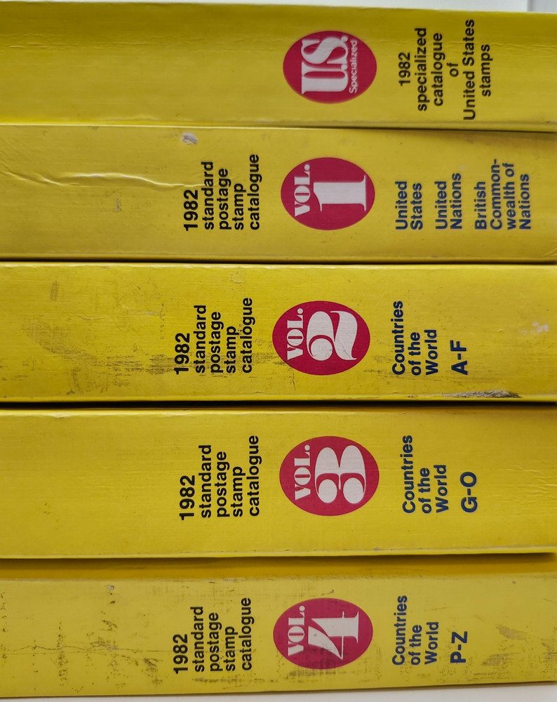 Scott 1982 Standard Stamp Catalogue Complete 4 Volume Set w/ U.S. Specialized