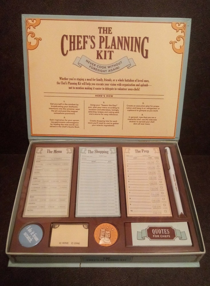 The Chef's Planning Kit By Knock Knock New
