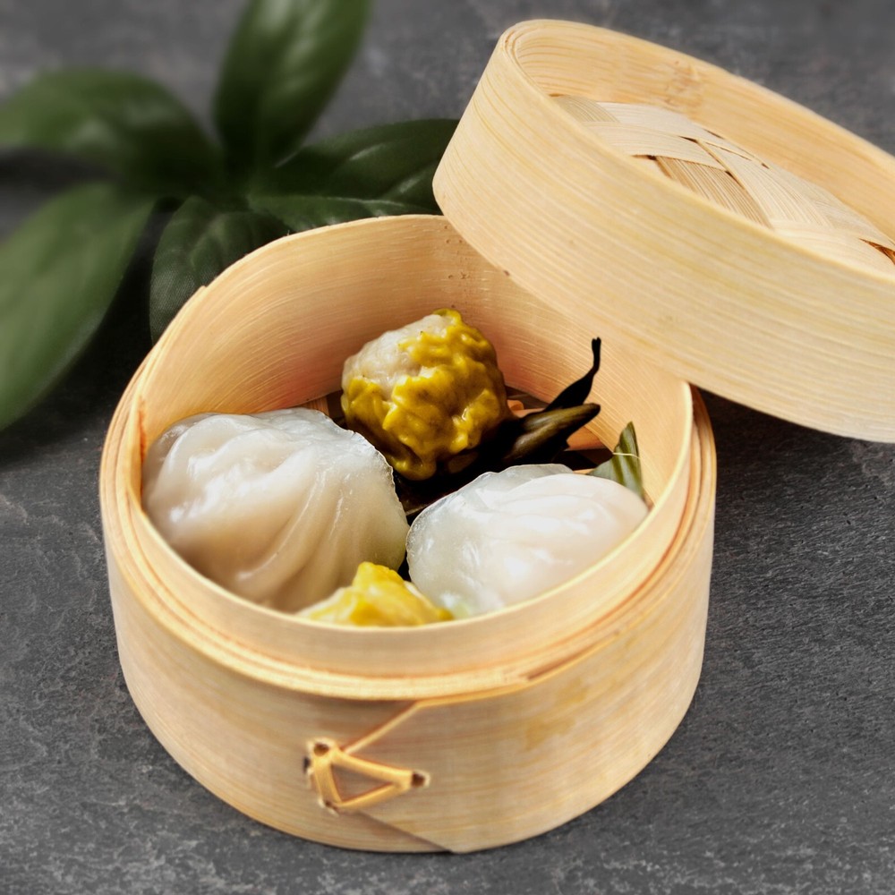 Mini Bamboo Steamer With Lid for Dumplings