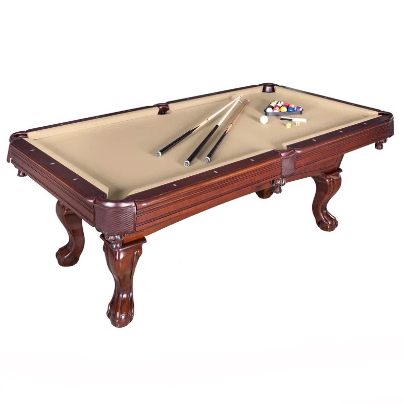 Pool Table (8 ft) (Walnut/Camel) (Free Shipping)