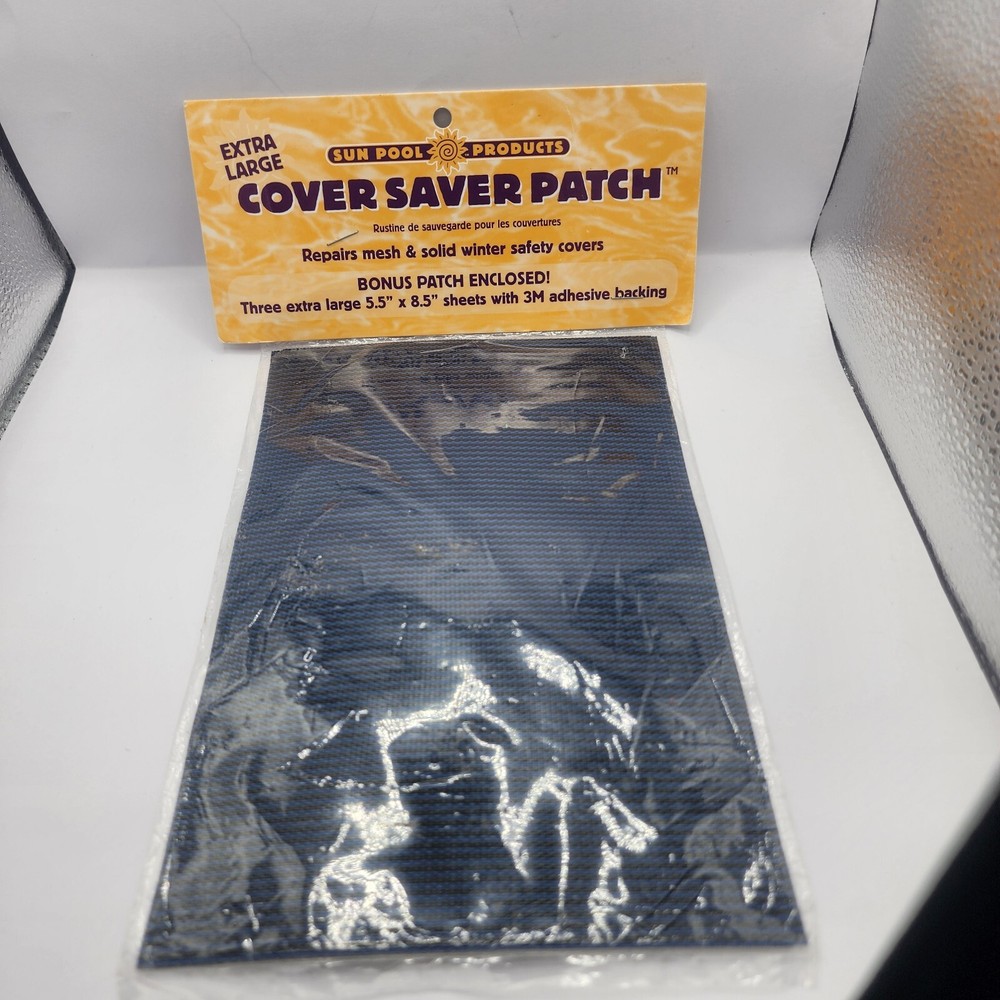Pool Cover Patch Blue Extra Large 5.5"x8.5" (3 SHEETS) New