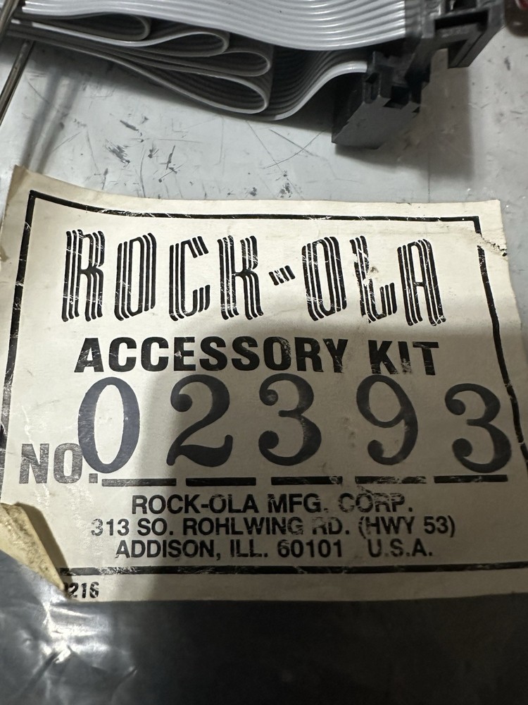 Unknown Rock-Ola Juke Box Accessory Kit.