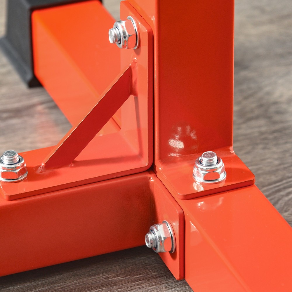 Bulgarian Split Squat Stand Adjustable Single Leg Squat Roller, Red