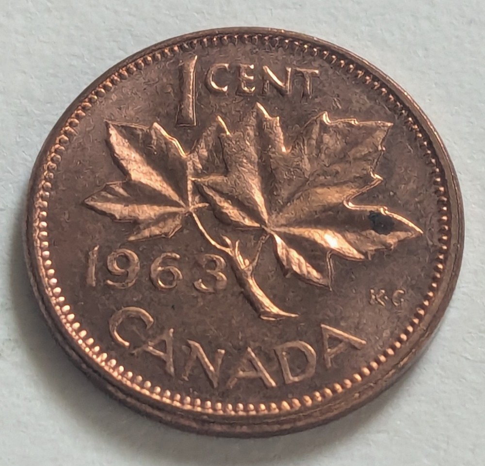Canada, 1963, One Cent