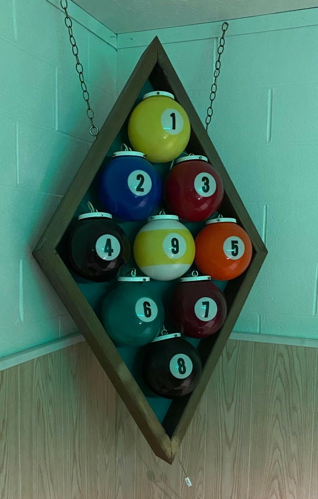 Custom 9 Ball Decorative Billiard Light
