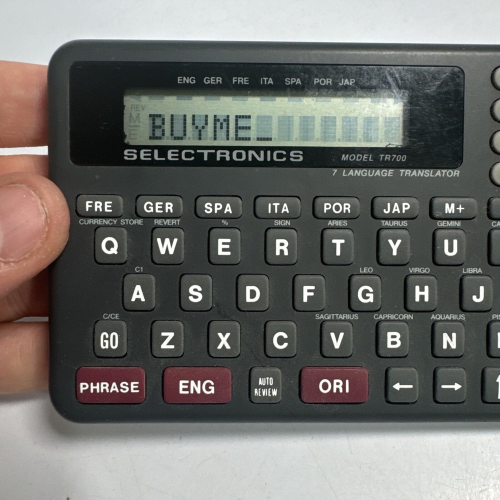 Selectronics 7 Language Translator Pocket Size Works Great TR700