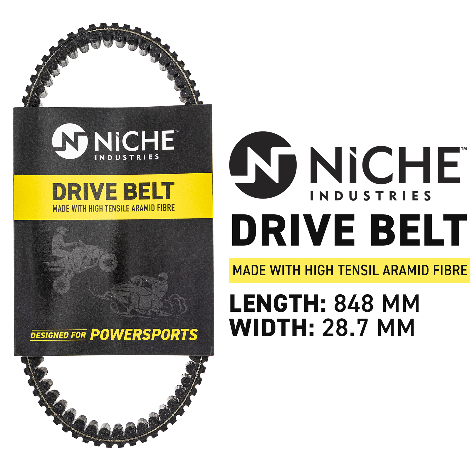 NICHE Drive Belt for 0823-228 Arctic Cat 650 Alterra 500 Prowler 500 XC450