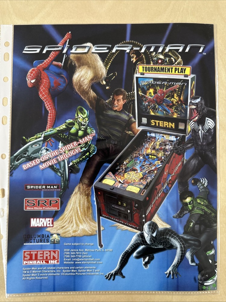 Stern Spider-Man Pinball Flyer