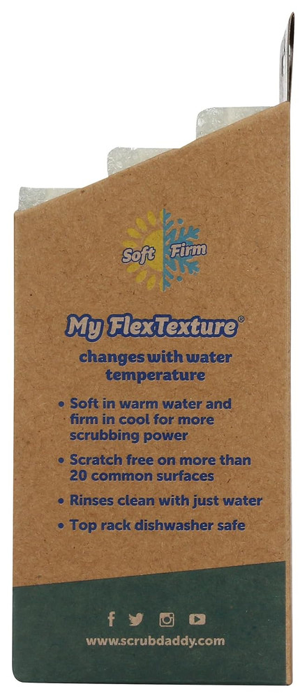 Scrub Daddy Dye-Free Sponge Set, 3 Count