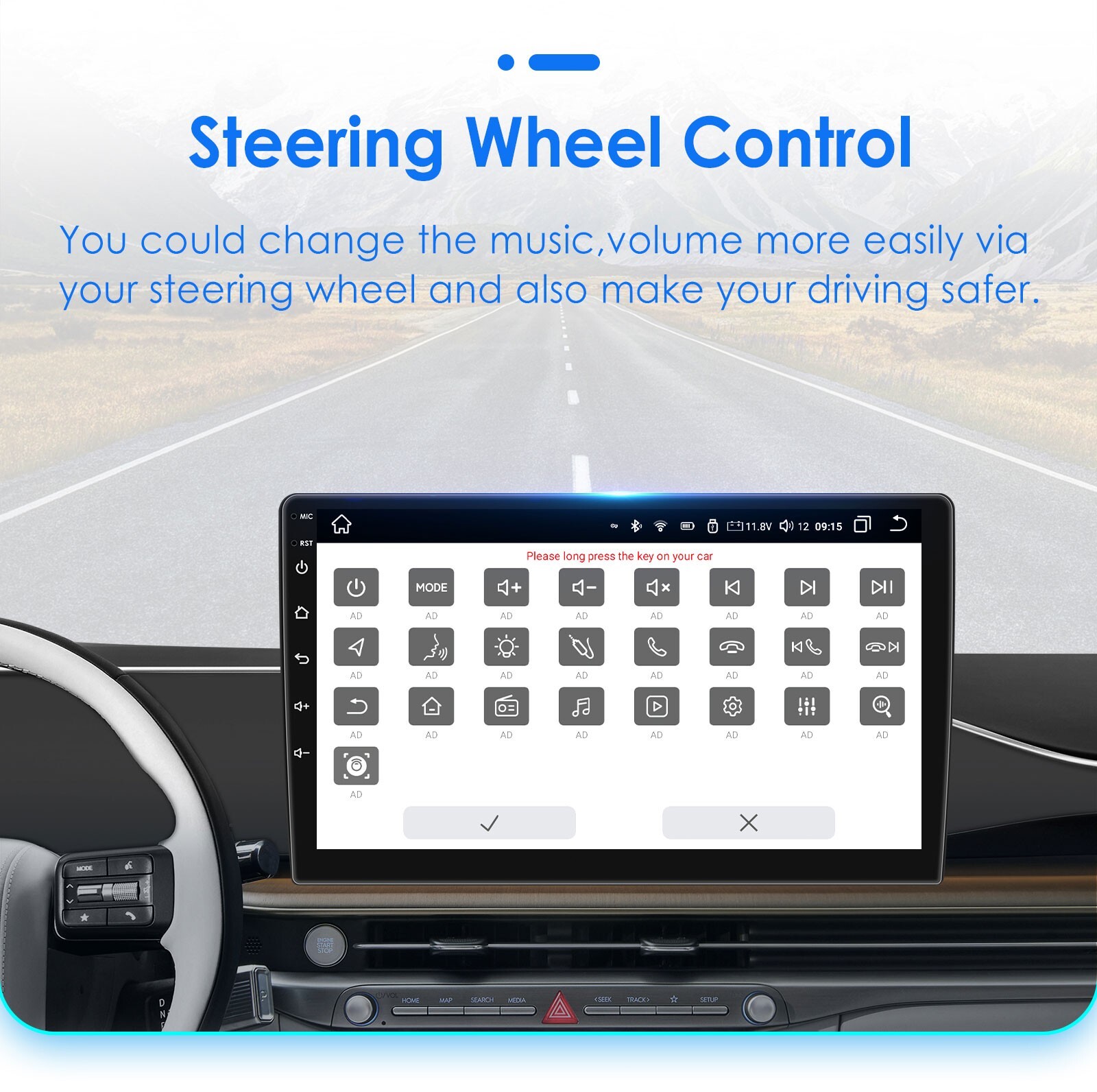 For Chevrolet Camaro 2010-2015 Android14 Apple CarPlay Car Stereo Radio GPS Nav