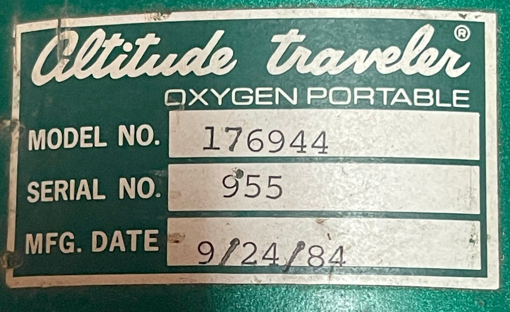 Aviation Oxygen System