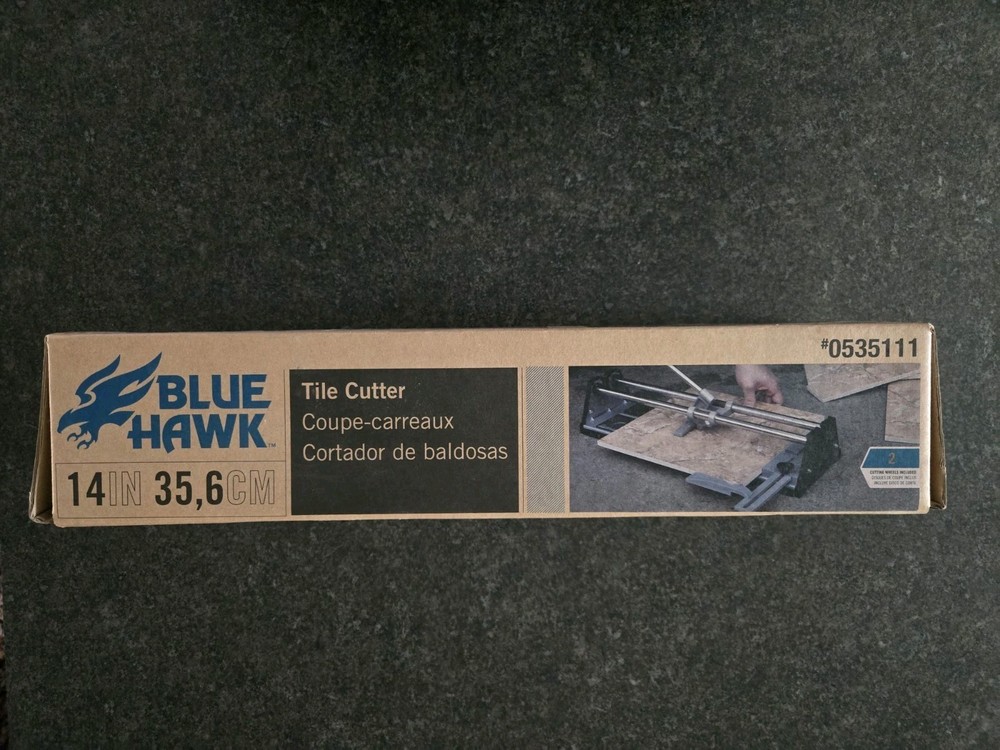 Blue Hawk Tile Cutter 14 Inch Model 0535111 Used