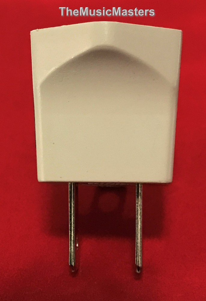 Wall Plug Electrical Power GROUNDING ADAPTER 3 Prong Socket to 2 Prong Plug Gray