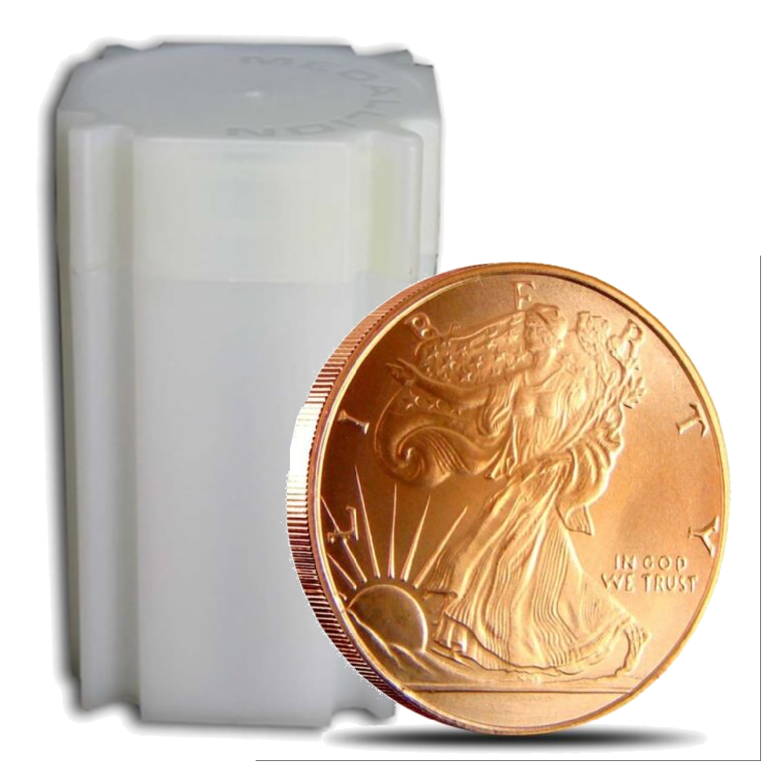 (20) WALKING LIBERTY - 1 OZ COPPER ROUND - BULLION - LOT