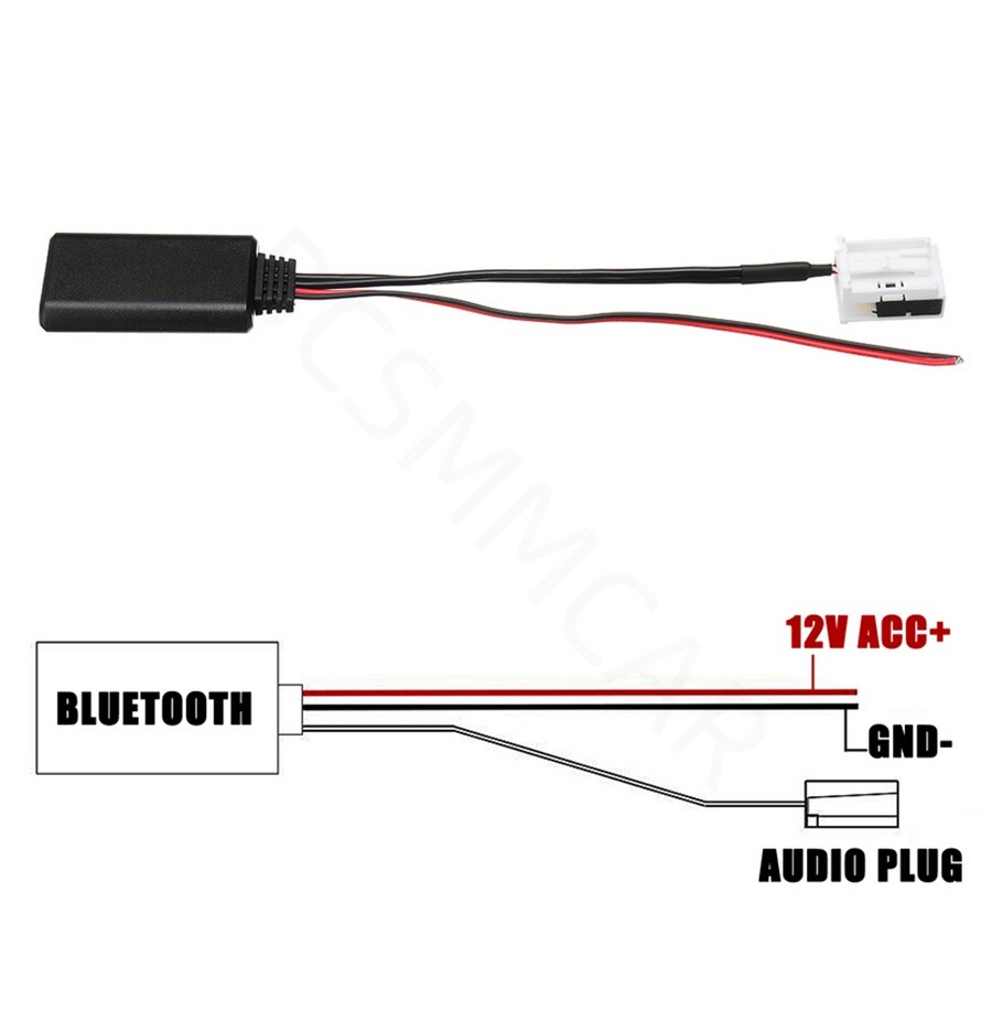 Car Bluetooth Module AUX Audio Cable Adapter Fit For BMW E60 2010 E63 E64 E61
