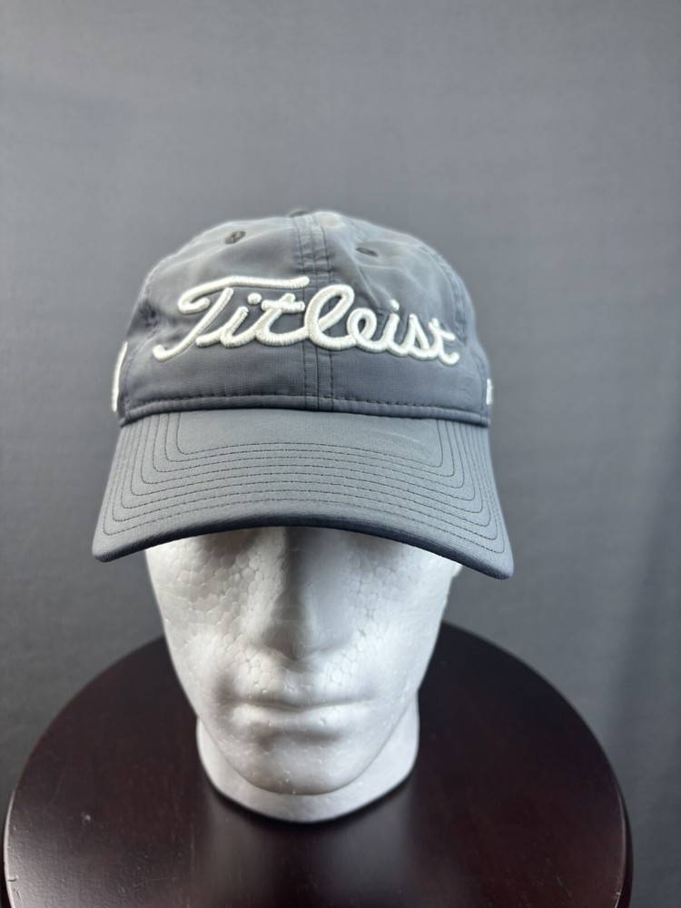 Titlelist Footjoy Prov V1 Hat Cap Gray Strap Back Adjustable Golf Baseball