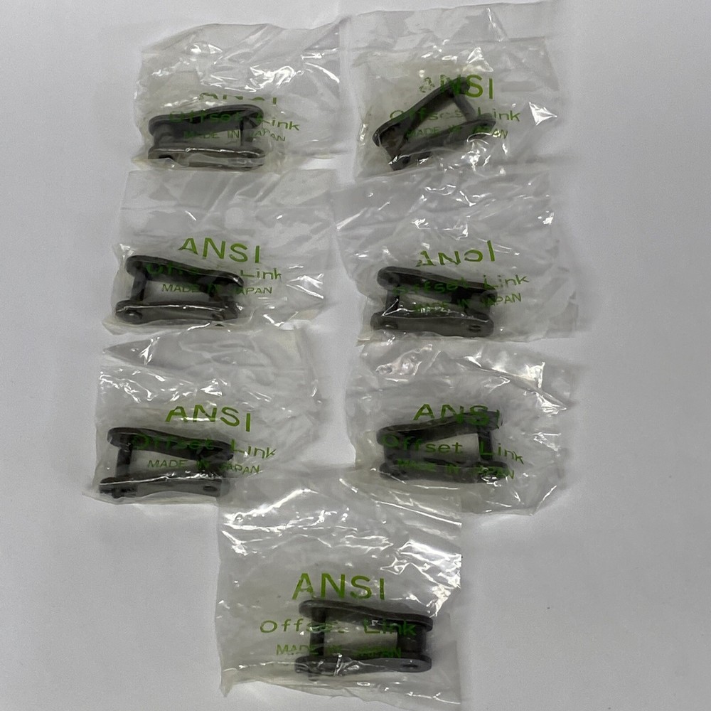ANSI Offset Link for Roller Chain Double Strand Pitch (Qty 7) New