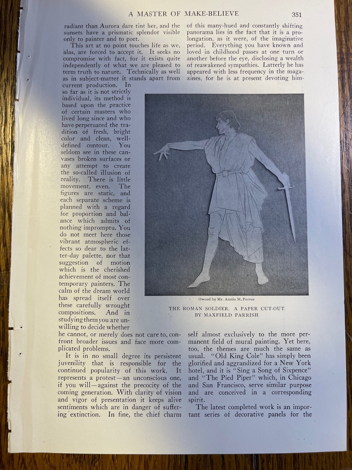 1912 Artist Maxfield Parrish Master of Make Believe