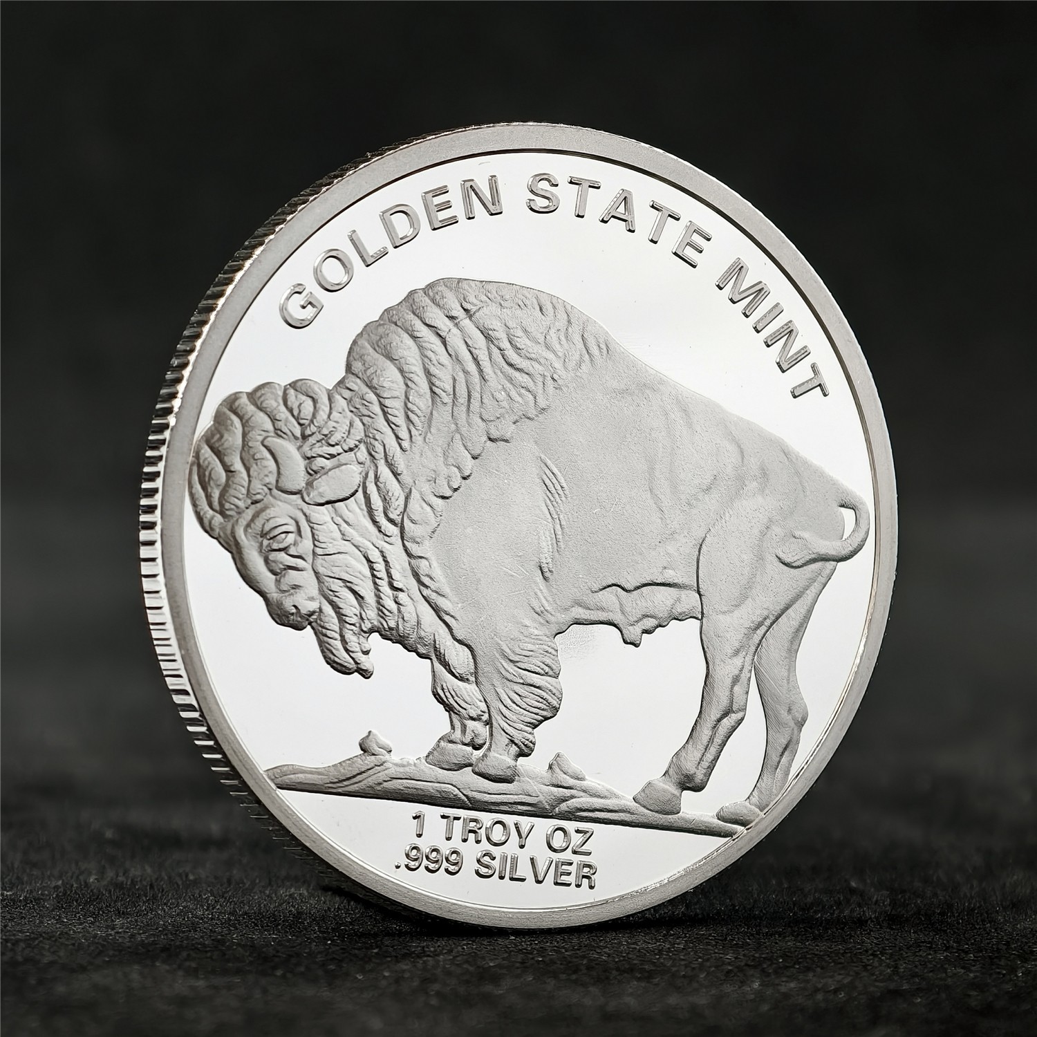 Random Mint 1-oz Silver Buffalo Round BU