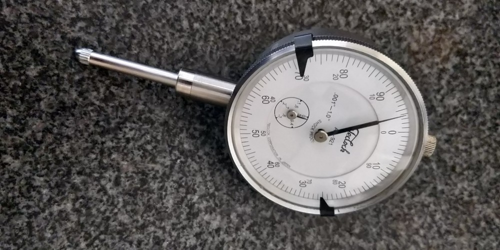 TESTED Dial Indicator: .001" range = 1" TECLOCK AI-921 JAPAN