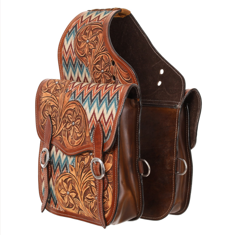 Showman Shockwave Western Saddle Bag SB-73