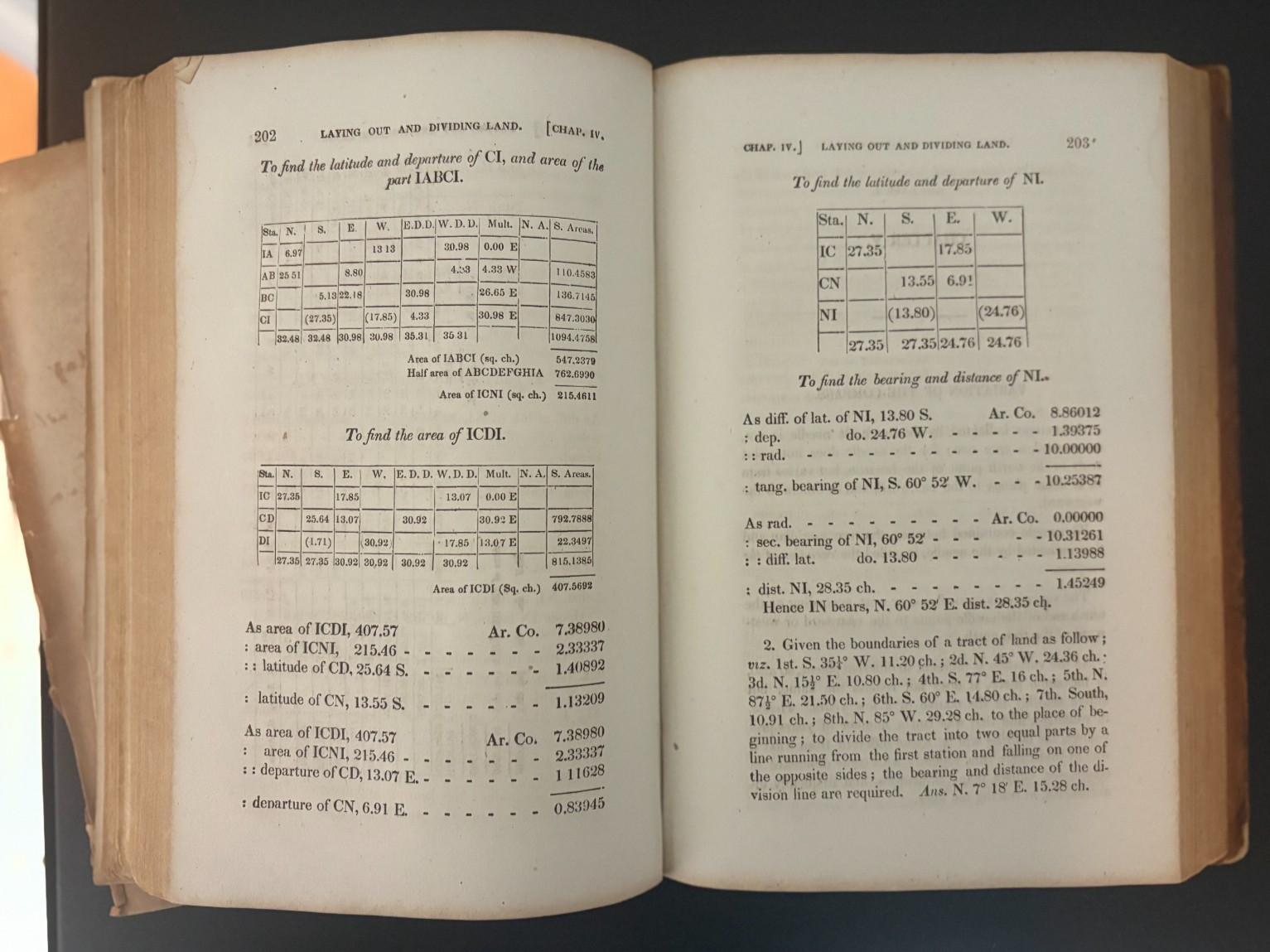C1 Antique 1856 A Treatise on Surveying Containing Theory & Practice John Gummer