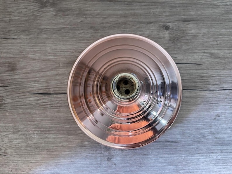 Unlacquered Solid Copper Rain Shower Head, Large Round Handcrafted Design.