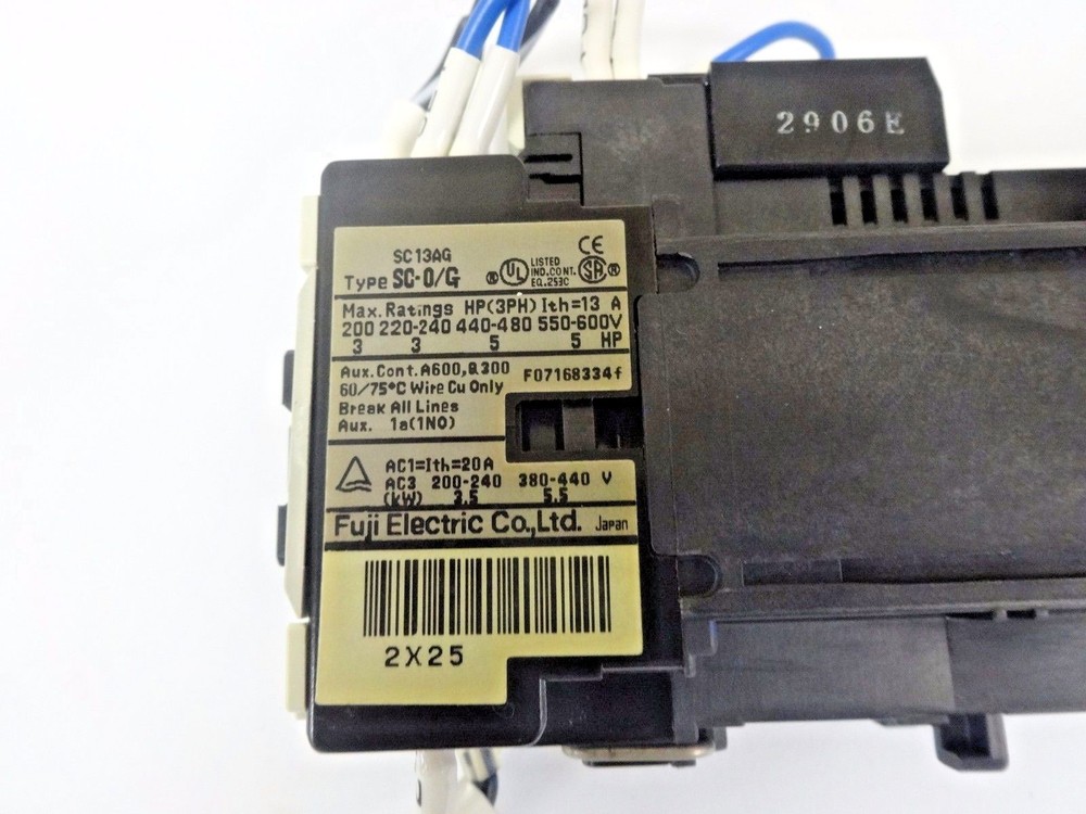 FUJI ELECTRIC SC13AG CONTACTOR