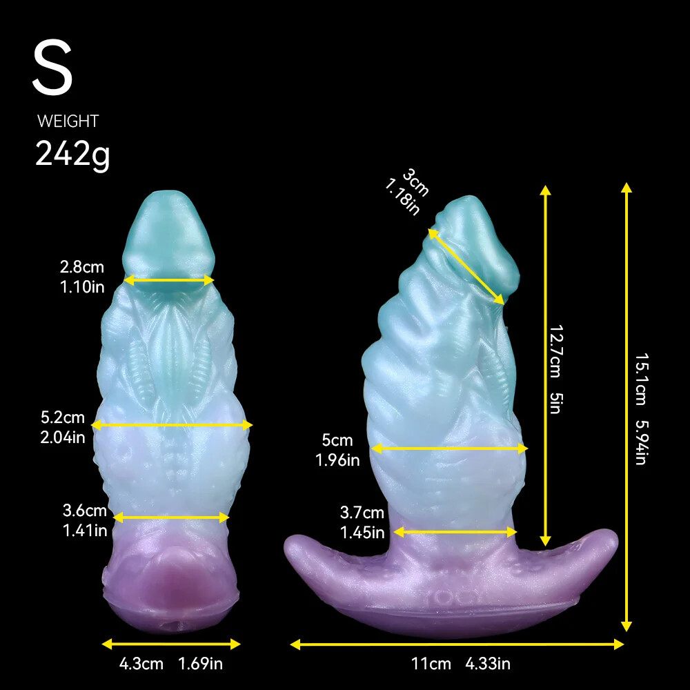 Wireless Control Vibrating Strapon Fantasy Anal Plug Silicone ButtPlug with Tail