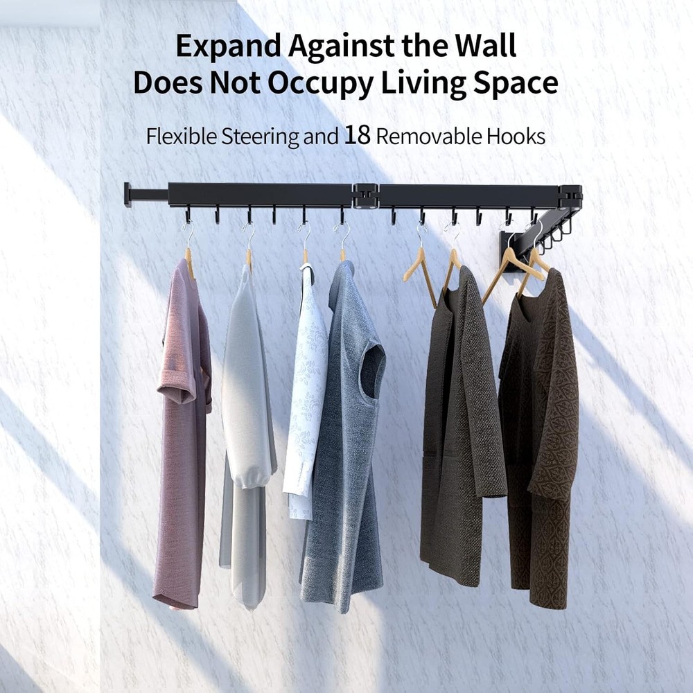 Foldable Clothes Drying Rack 2 Fold Laundry Drying Rack Wall Mount Laundry Home