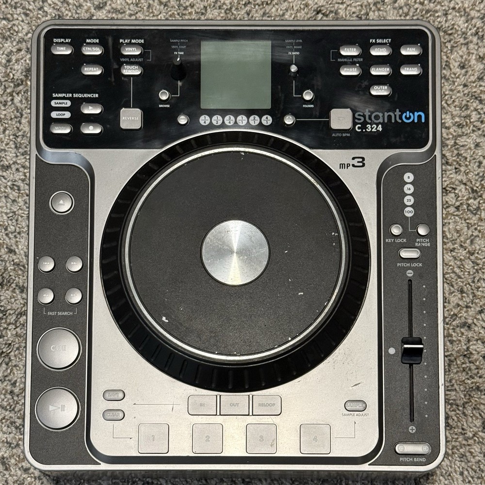 Stanton C.324 Single CD/MP3 Player Sampler Sequencer Reverse Loop Pitch Lock
