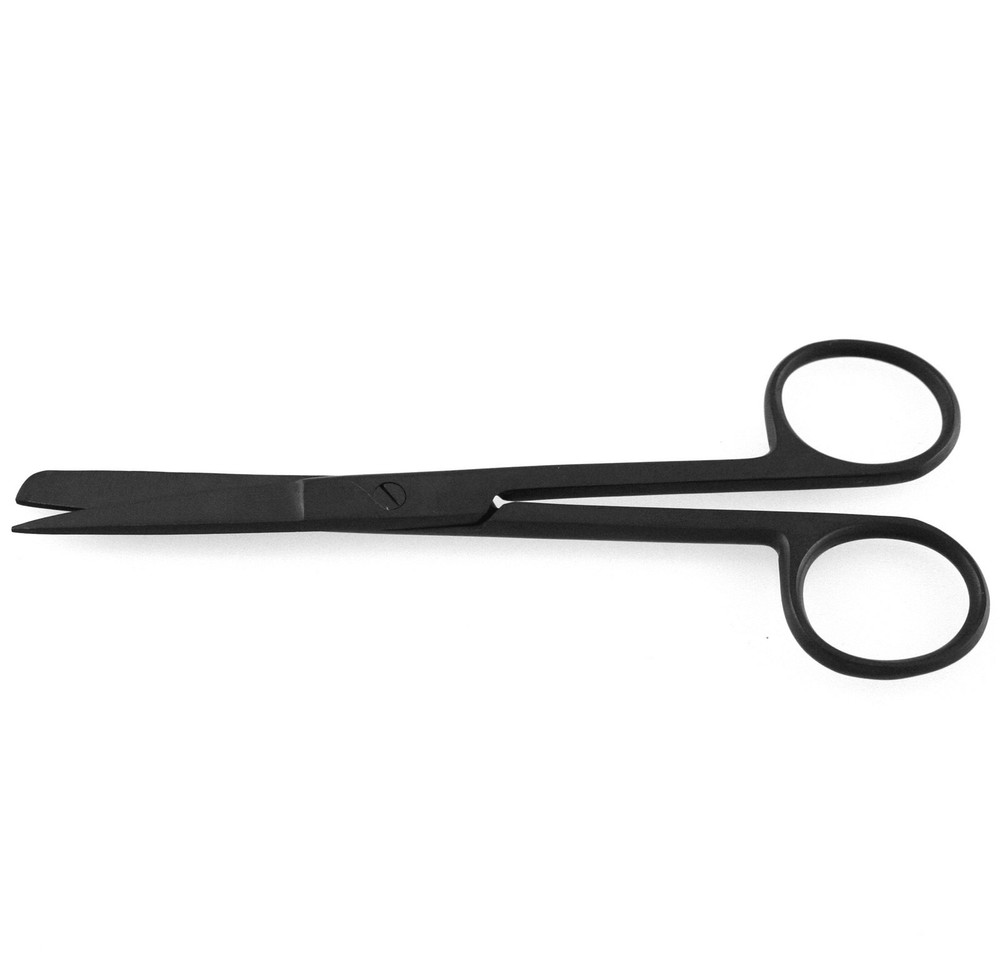 2 Operating Scissors Sharp-Blunt Points Black Coated Finish Size 5.5inch