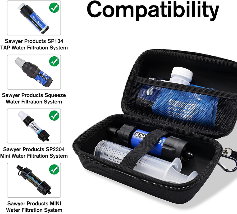 (Case ONLY Carrying Case for Sawyer Mini Water Filter, Shockproof Hard Storage
