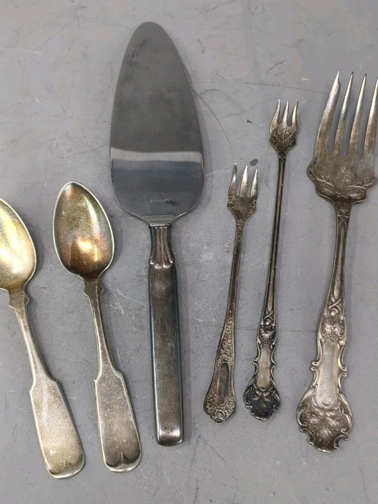 Vintage Rogers Bros Silverplate Flatware Lot Spoons Forks Pie Server Mixed