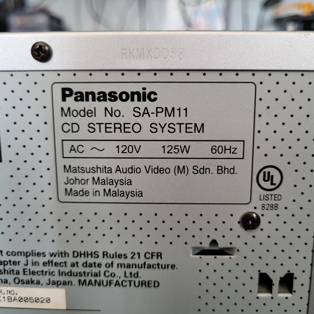 Panasonic SA-PM11 5 CD Changer/Cassette Stereo System Only