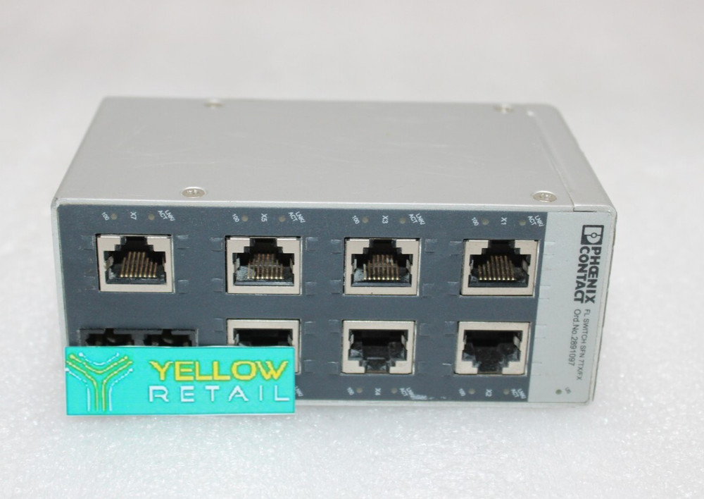 PHOENIX CONTACT FL SWITCH SFN 7TX/FX ETHERNET SWITCH 2891097