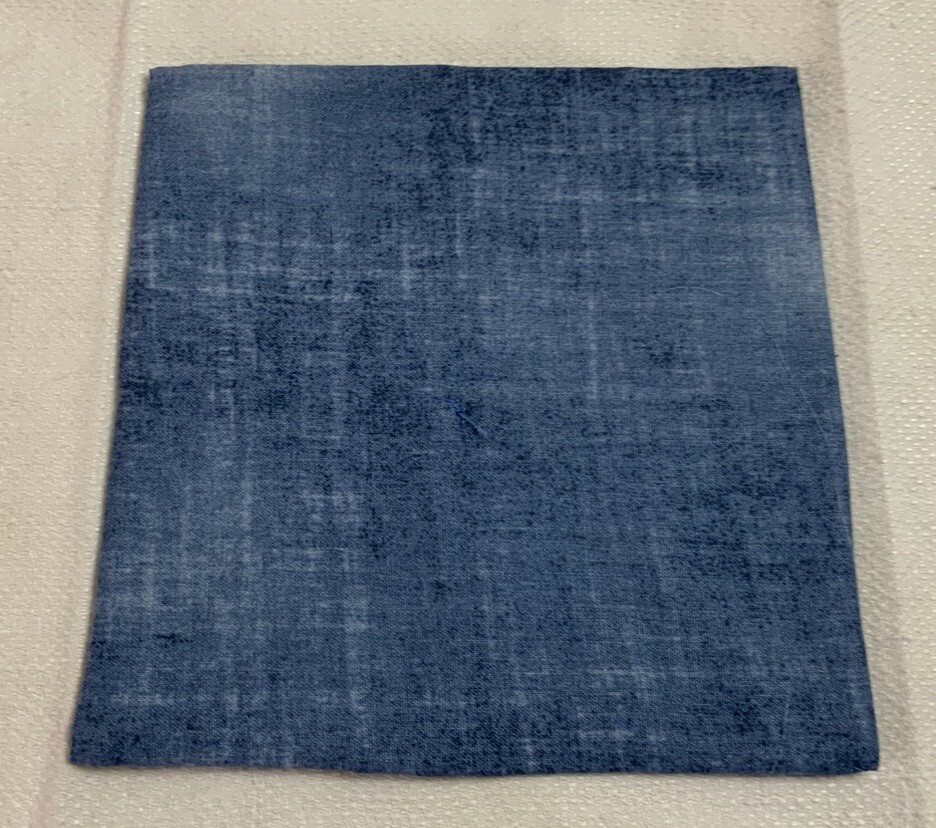 Antique Vintage Patchwork Small Doll Quilt Or Table Topper, 4 Patch W/ Triangles