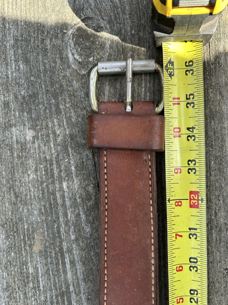 Leather Western Back Cinch With Rollers